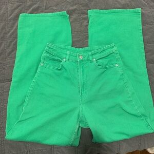 H &M Vibrant Green Women's Jeans